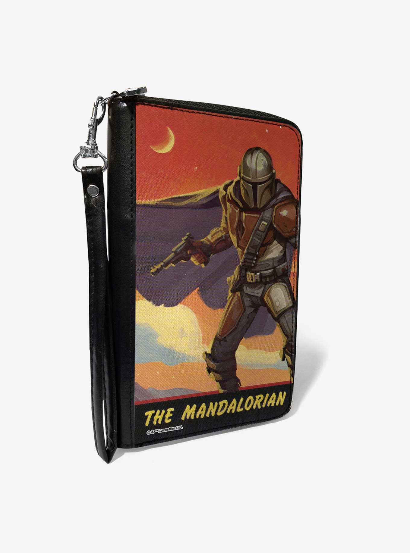 Star Wars The Mandalorian Blaster Pose Women's PU Zip Around Wallet, , hi-res