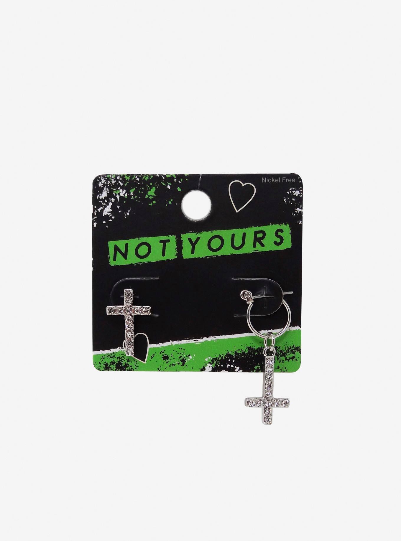 Hot topic cross on sale earrings