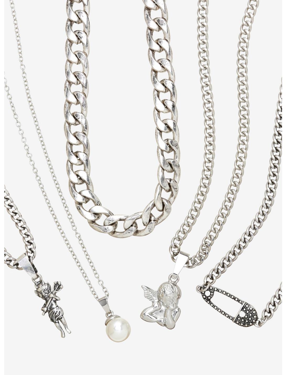 Chains & Charms Necklace Set, , hi-res