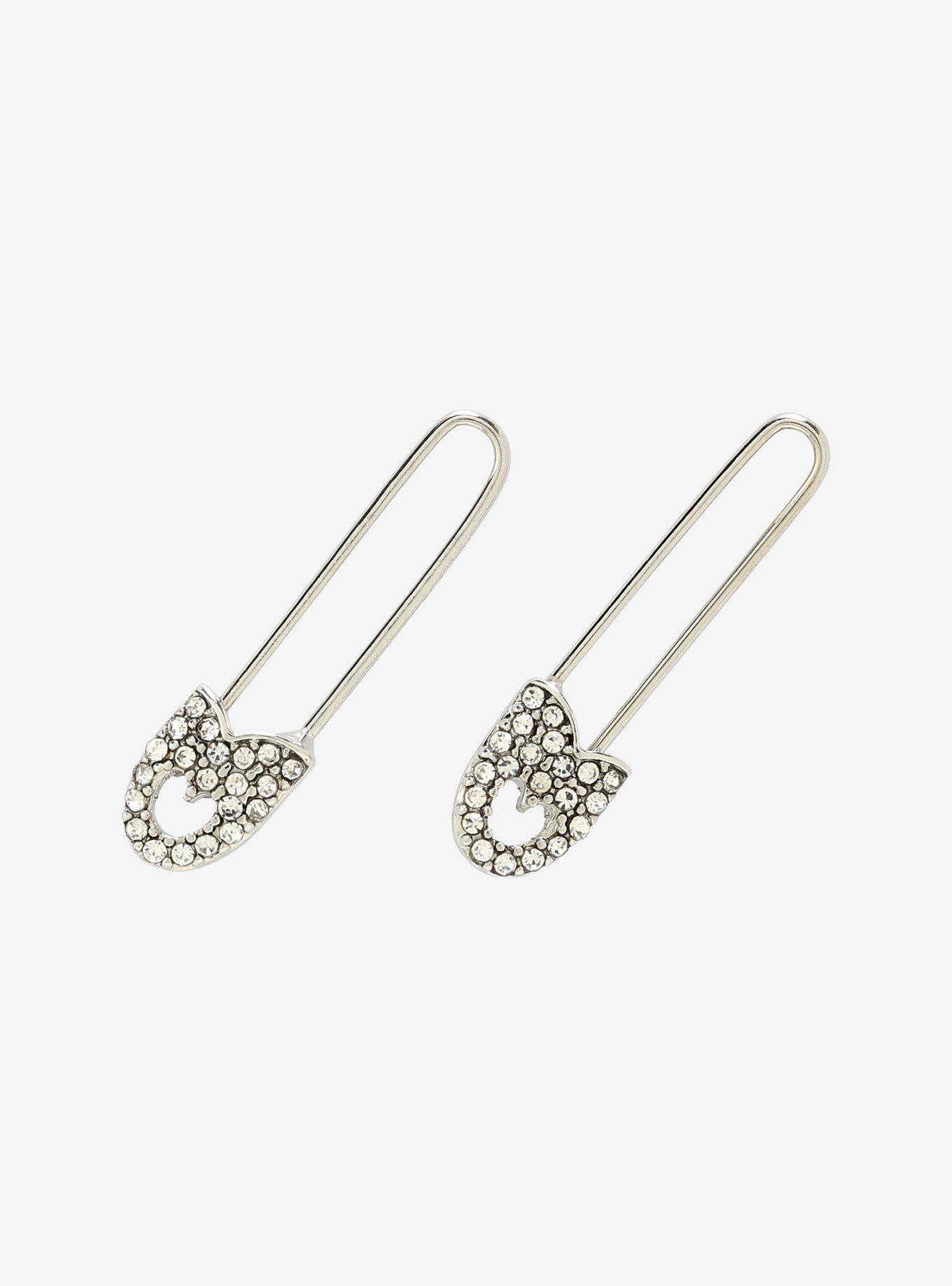 Hot topic safety pin earrings store