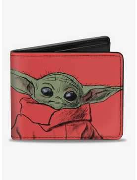 Star Wars The Mandalorian The Child This Is My Good Side Red Bifold Wallet, , hi-res