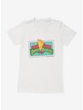 Mighty Morphin Power Rangers Color Sketch Logo Womens T-Shrt, WHITE, hi-res