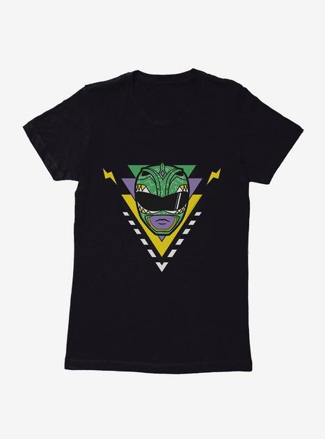 Mighty Morphin Power Rangers Green Ranger Mask Womens T-Shrt | BoxLunch