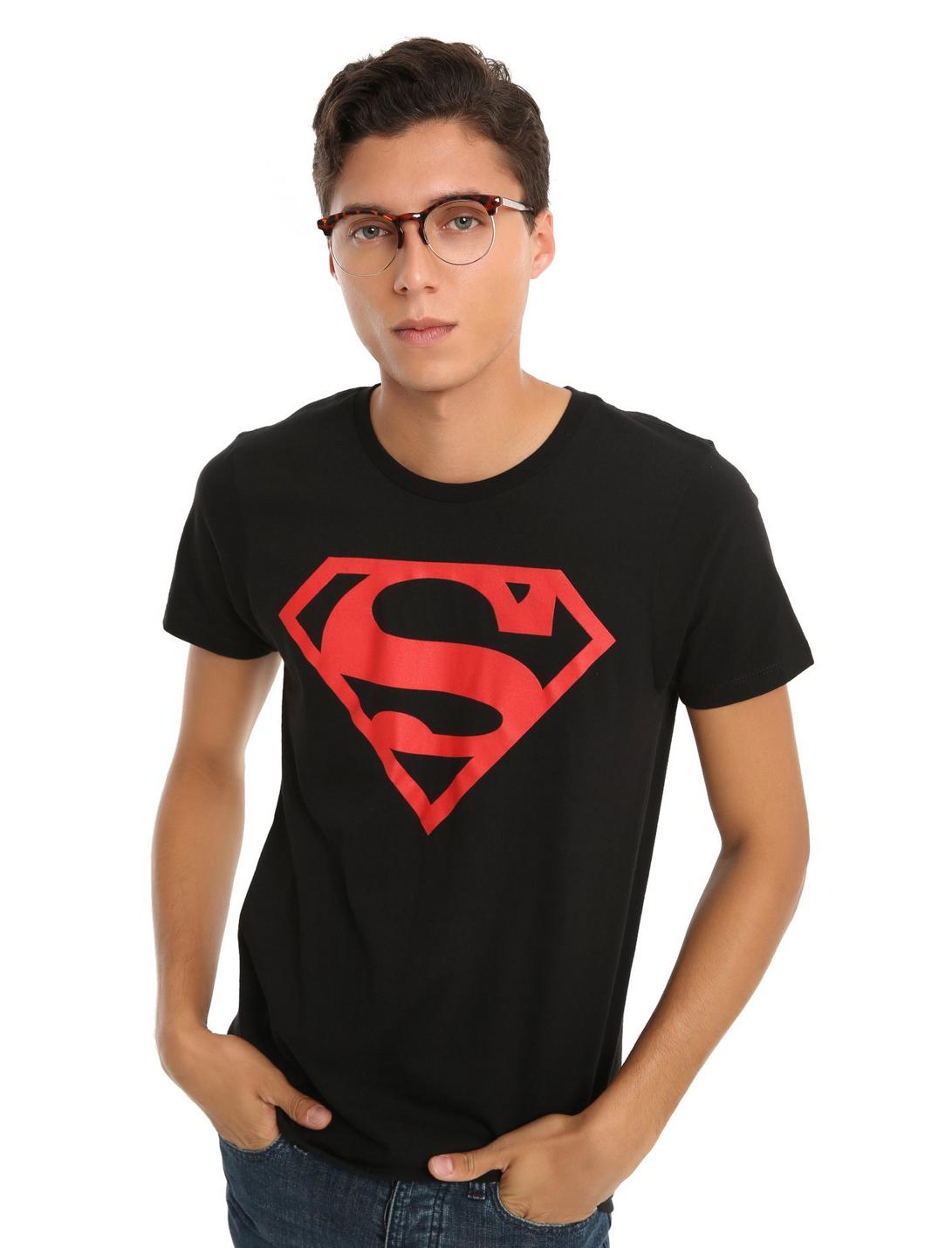 DC Comics Superboy Logo T-Shirt, BLACK, hi-res