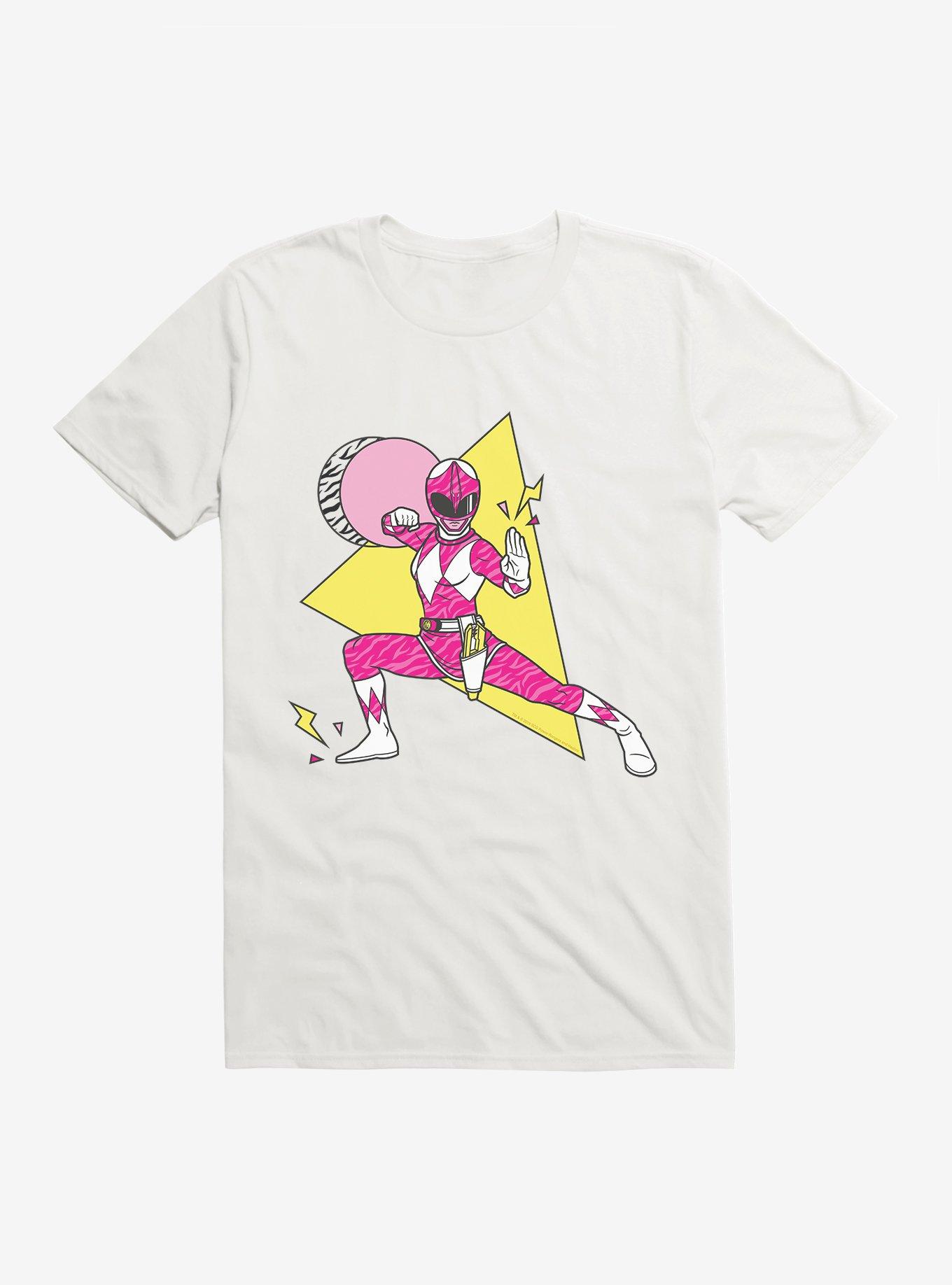 Mighty Morphin Power Rangers Pink Ranger Karate Move T-Shrt, WHITE, hi-res