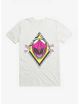 Mighty Morphin Power Rangers Pink Ranger Mask T-Shrt, WHITE, hi-res