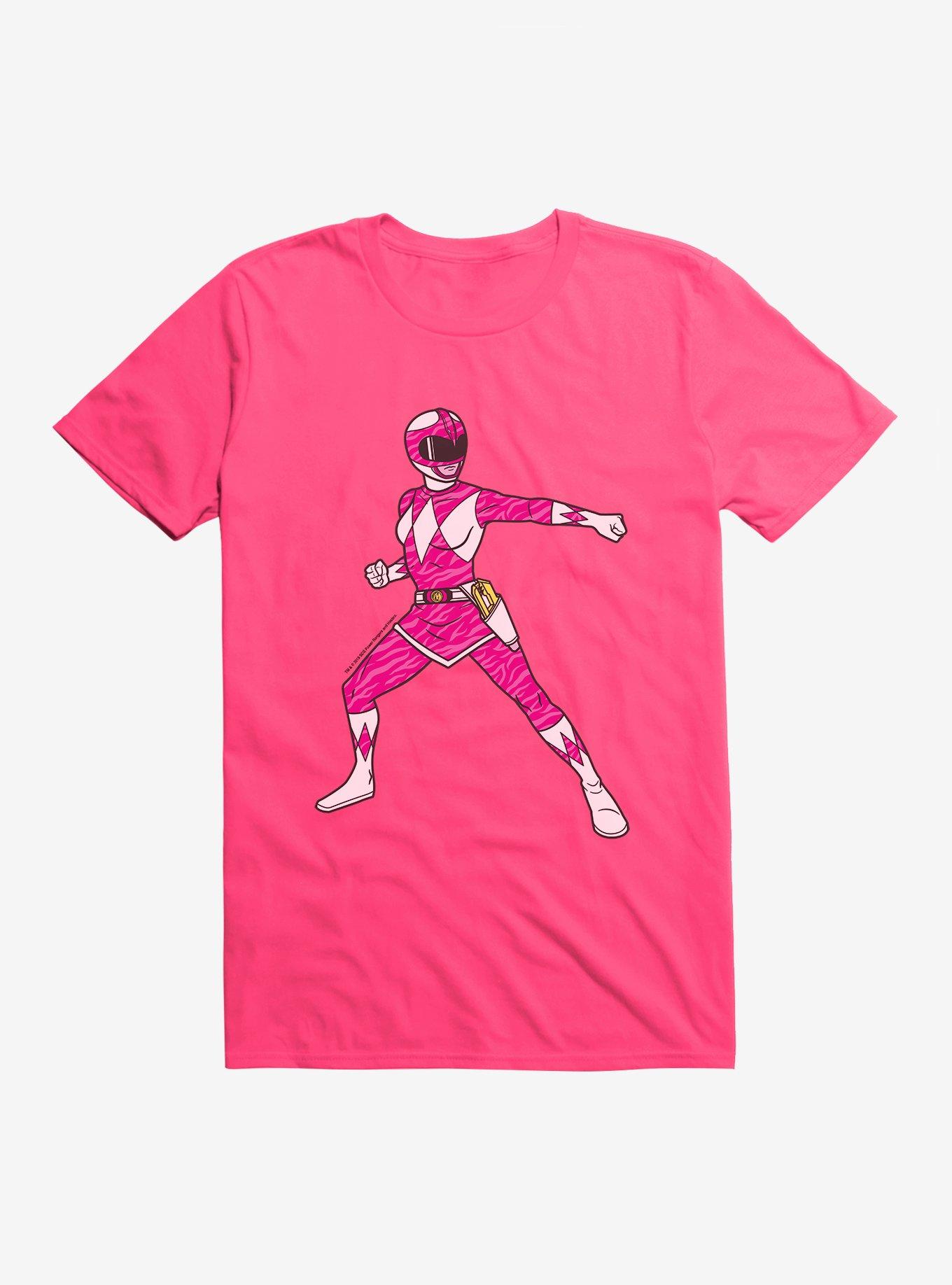 Mighty Morphin Power Rangers Pink Ranger Ready T-Shrt, HOT PINK, hi-res