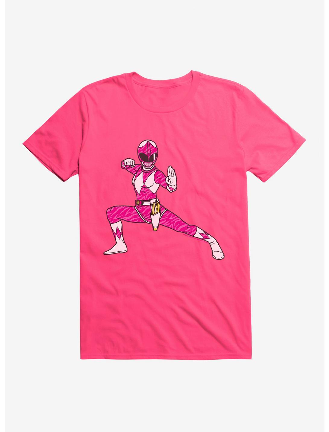 Mighty Morphin Power Rangers Pink Ranger Action Move T-Shrt, HOT PINK, hi-res