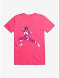 Mighty Morphin Power Rangers Pink Ranger Action Move T-Shrt, HOT PINK, hi-res