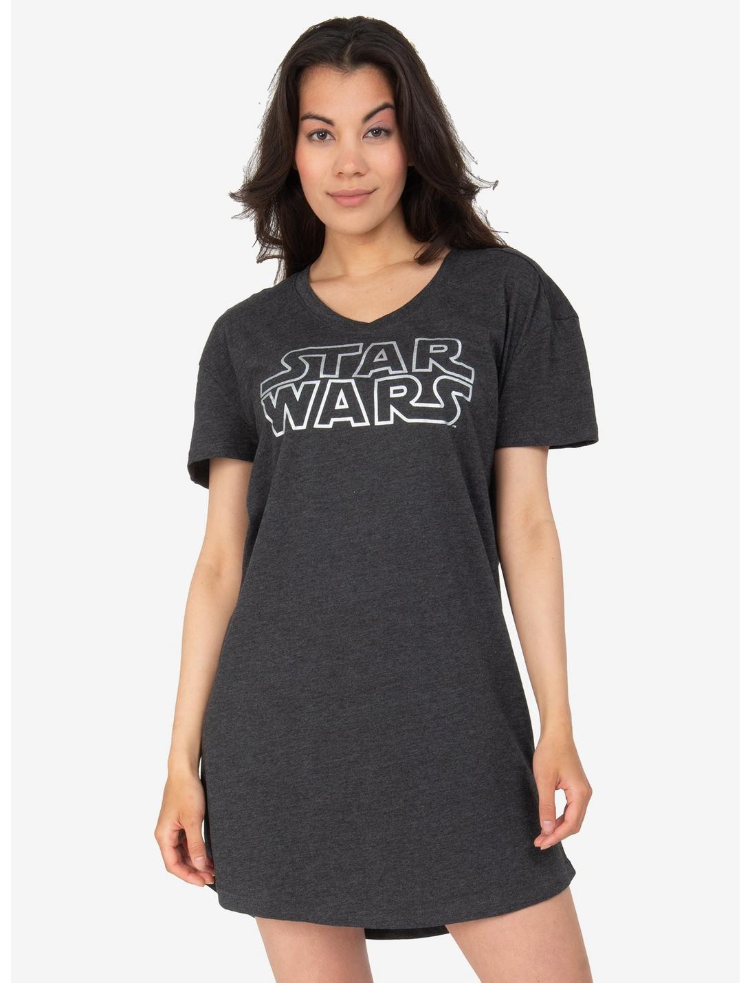 Star Wars Scoop Neck Night Shirt, BLACK, hi-res