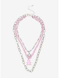 Candy Bear Layered Chain Necklace, , hi-res