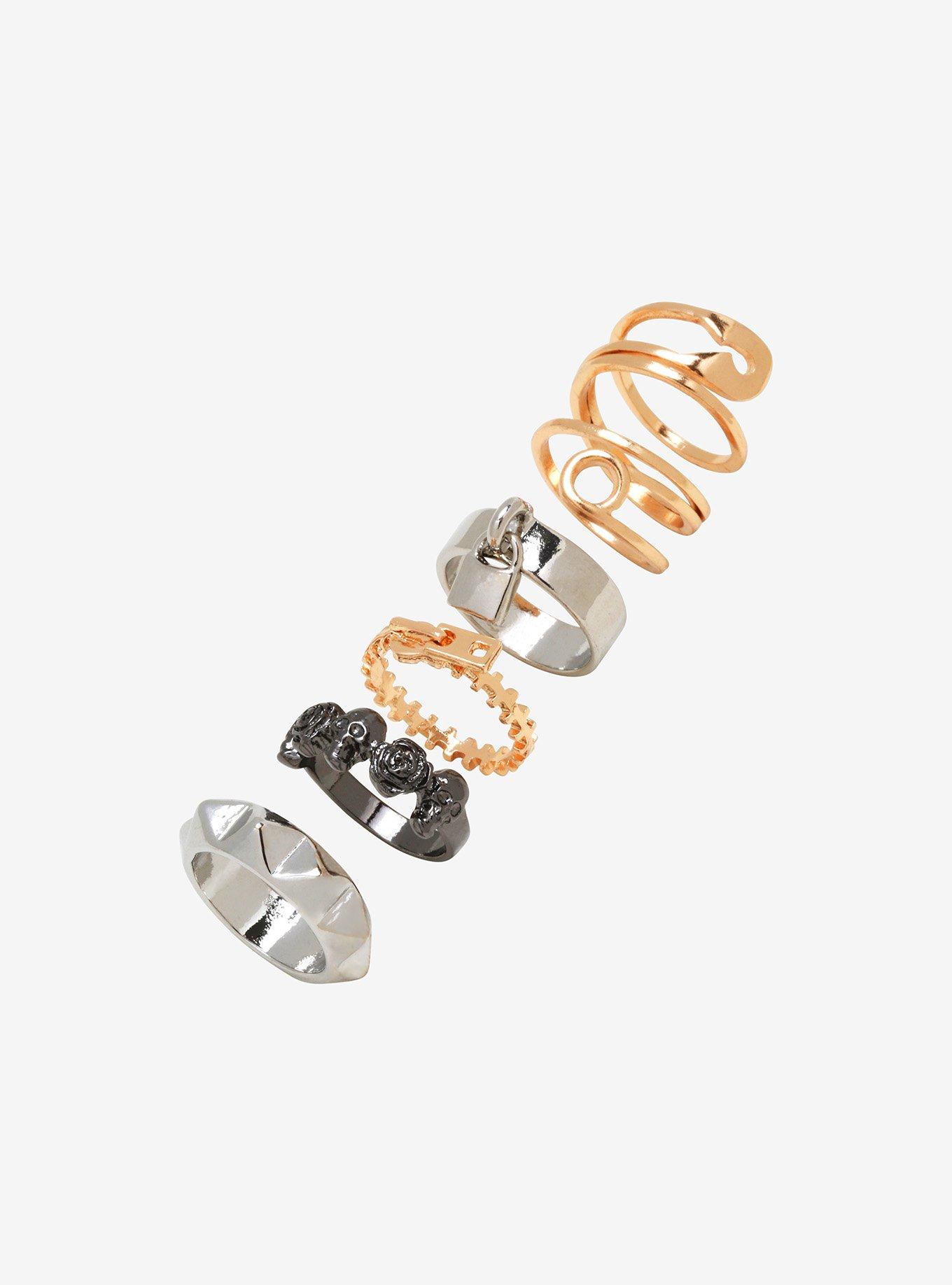 Safety Pin Ring Set, , hi-res