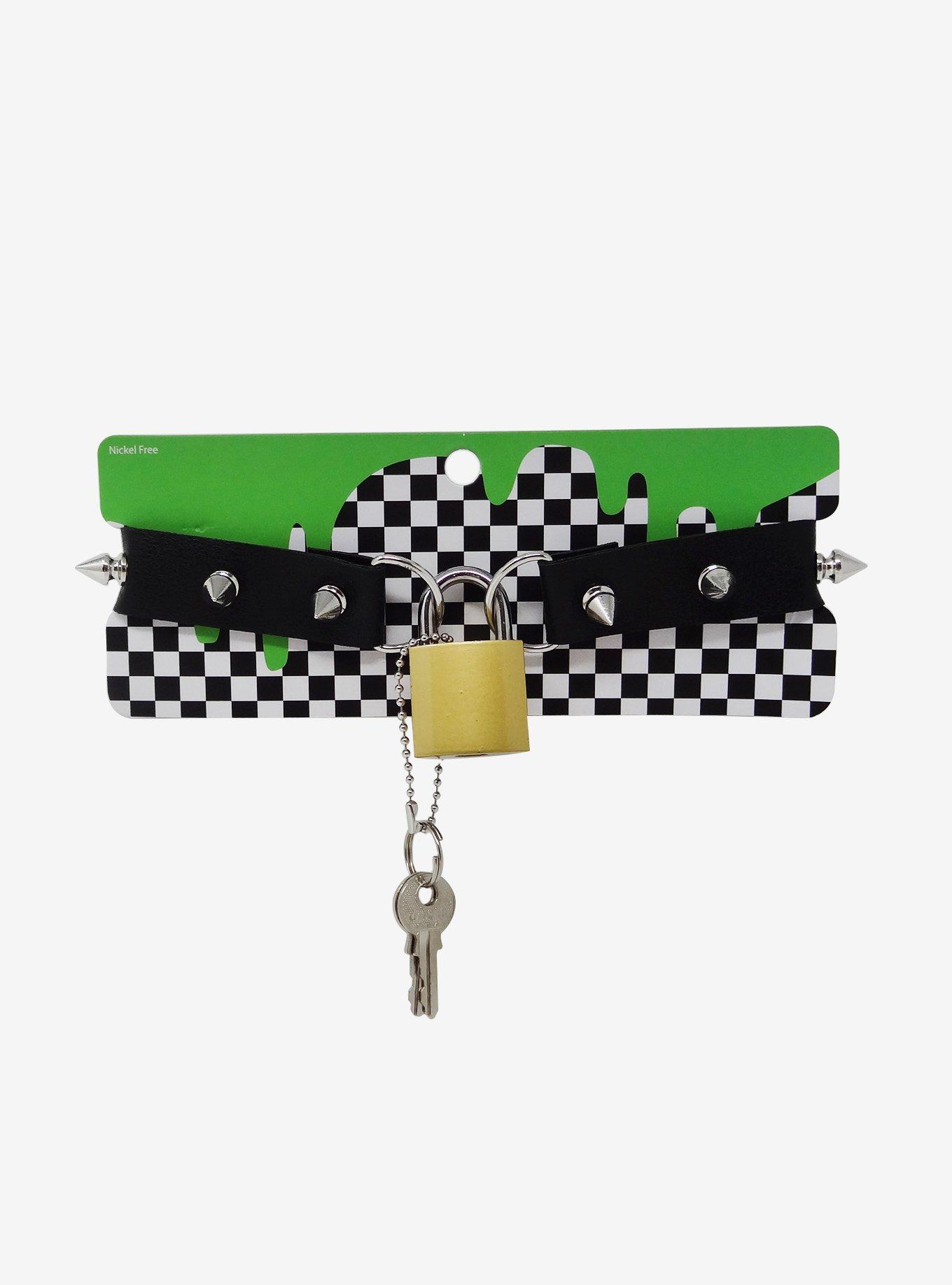 Padlock Spike Choker, , hi-res