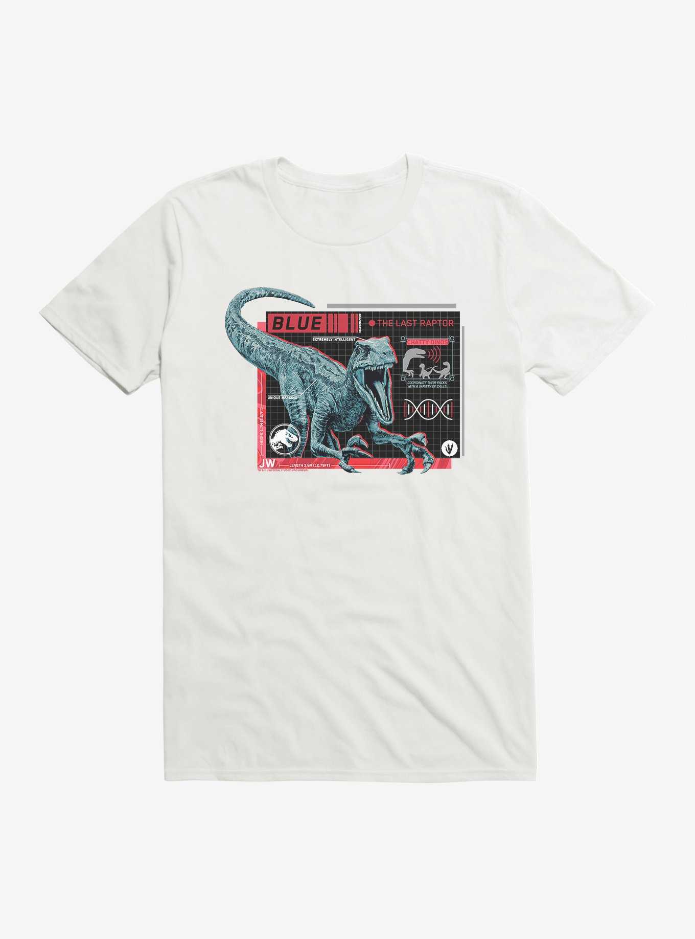 Jurassic World Blue The Last Raptor T-Shirt, WHITE, hi-res