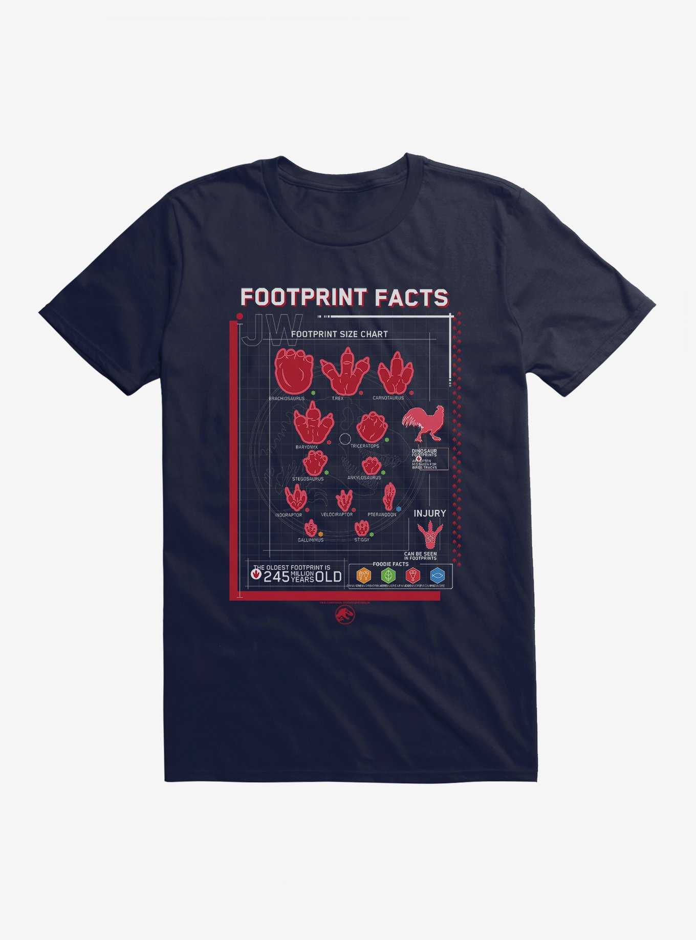 Jurassic World Footprint Facts T-Shirt, , hi-res