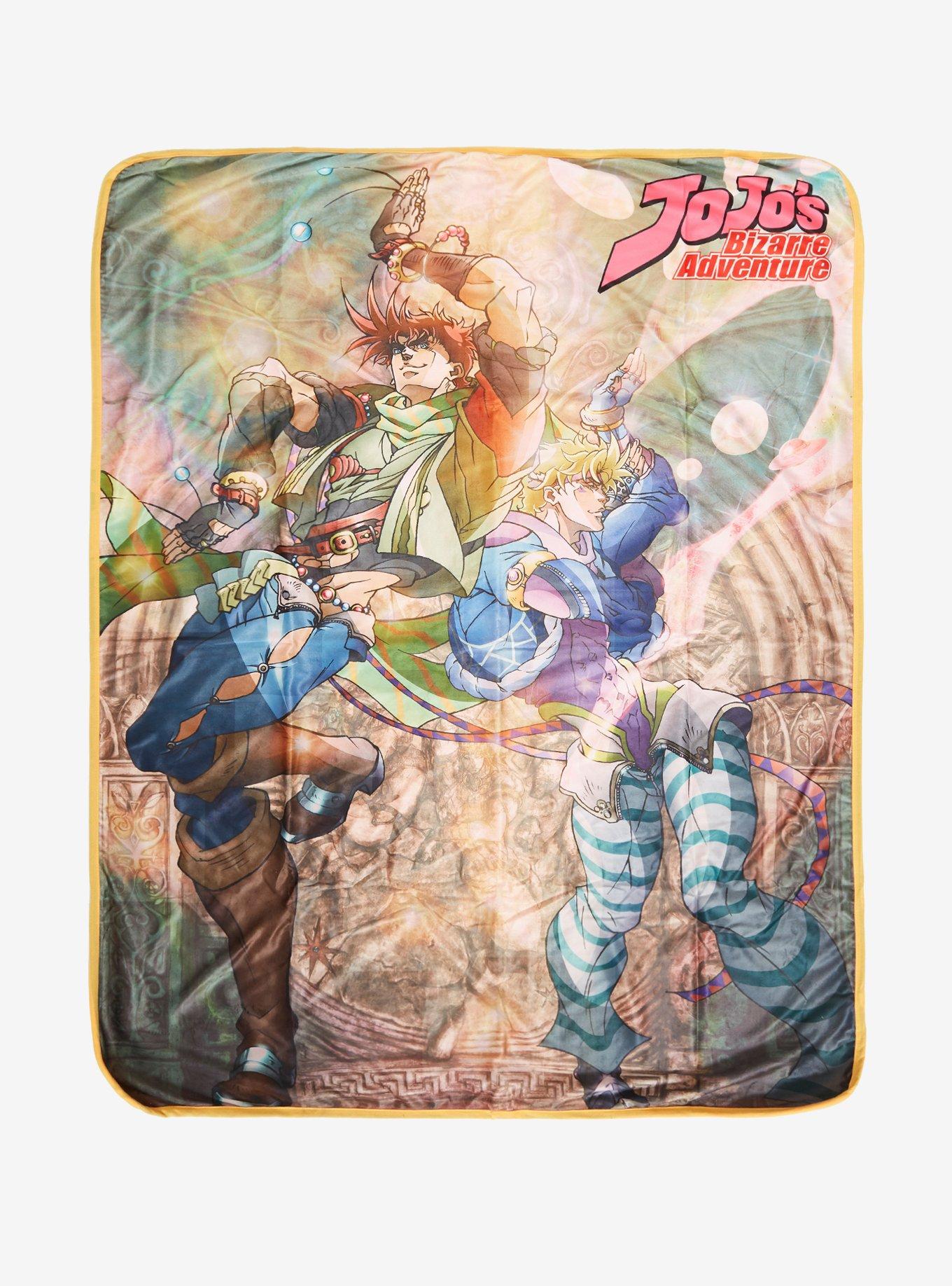 JoJo s Bizarre Adventure Joseph Joestar Caesar Anthonio Zepelli Throw Blanket