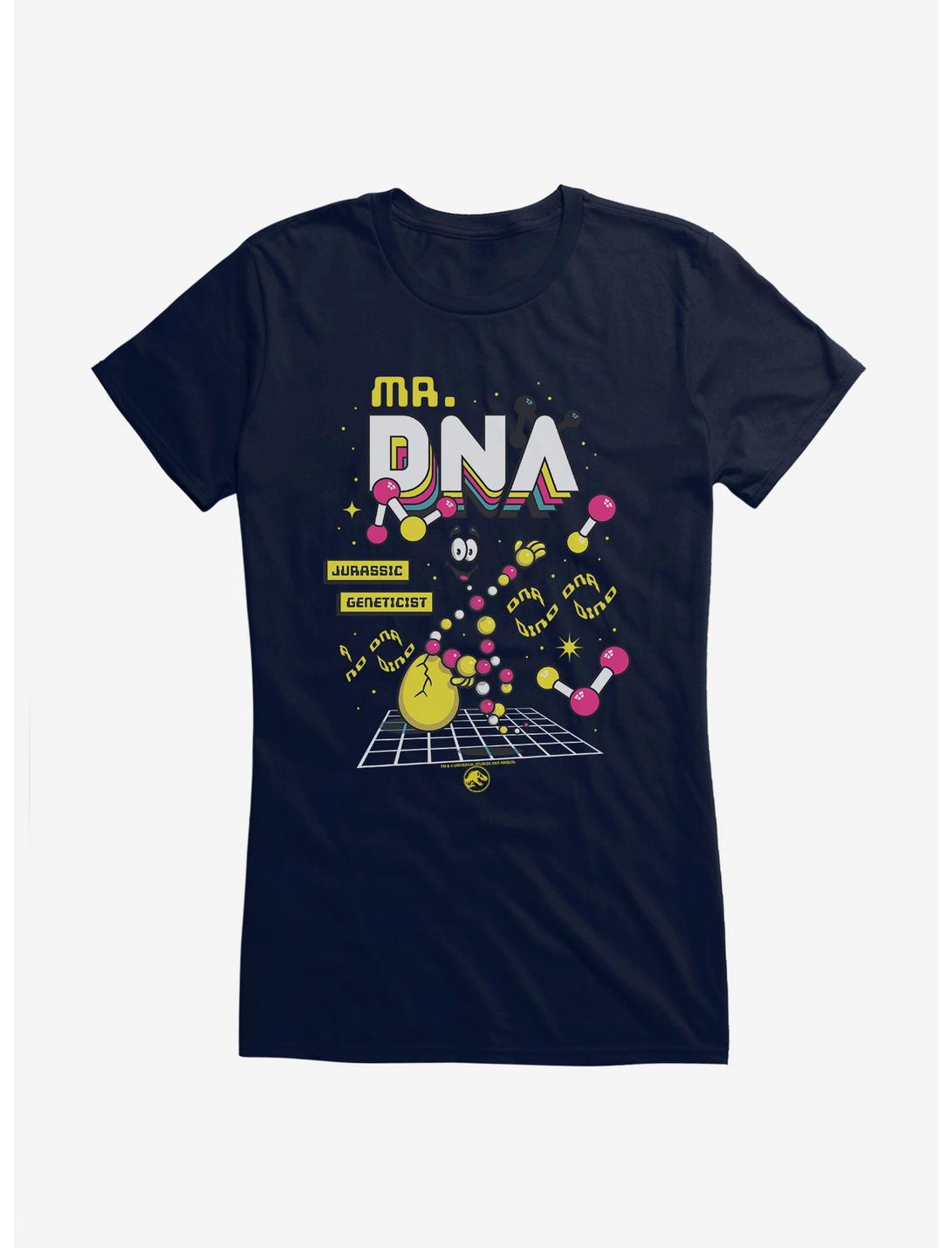 Jurassic World Mr. DNA Dino DNA Girls T-Shirt, NAVY, hi-res