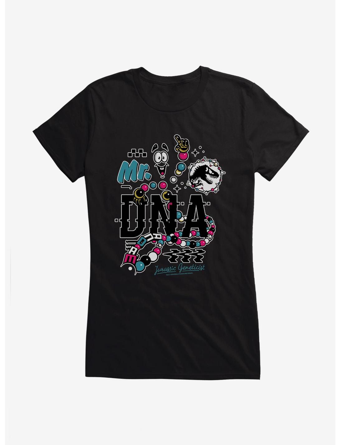 Jurassic World Mr. DNA Jurassic Geneticist Girls T-Shirt, BLACK, hi-res