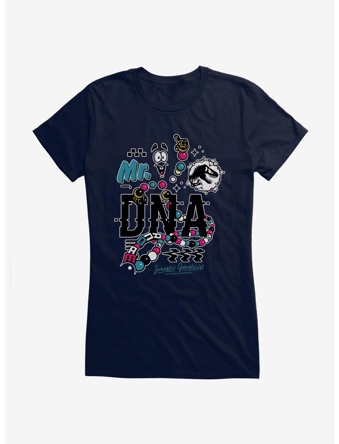 Jurassic World Mr. DNA Jurassic Geneticist Girls T-Shirt, NAVY, hi-res