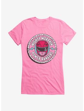 Mighty Morphin Power Rangers Red Ranger Mask Circle Girls T-Shirt, , hi-res