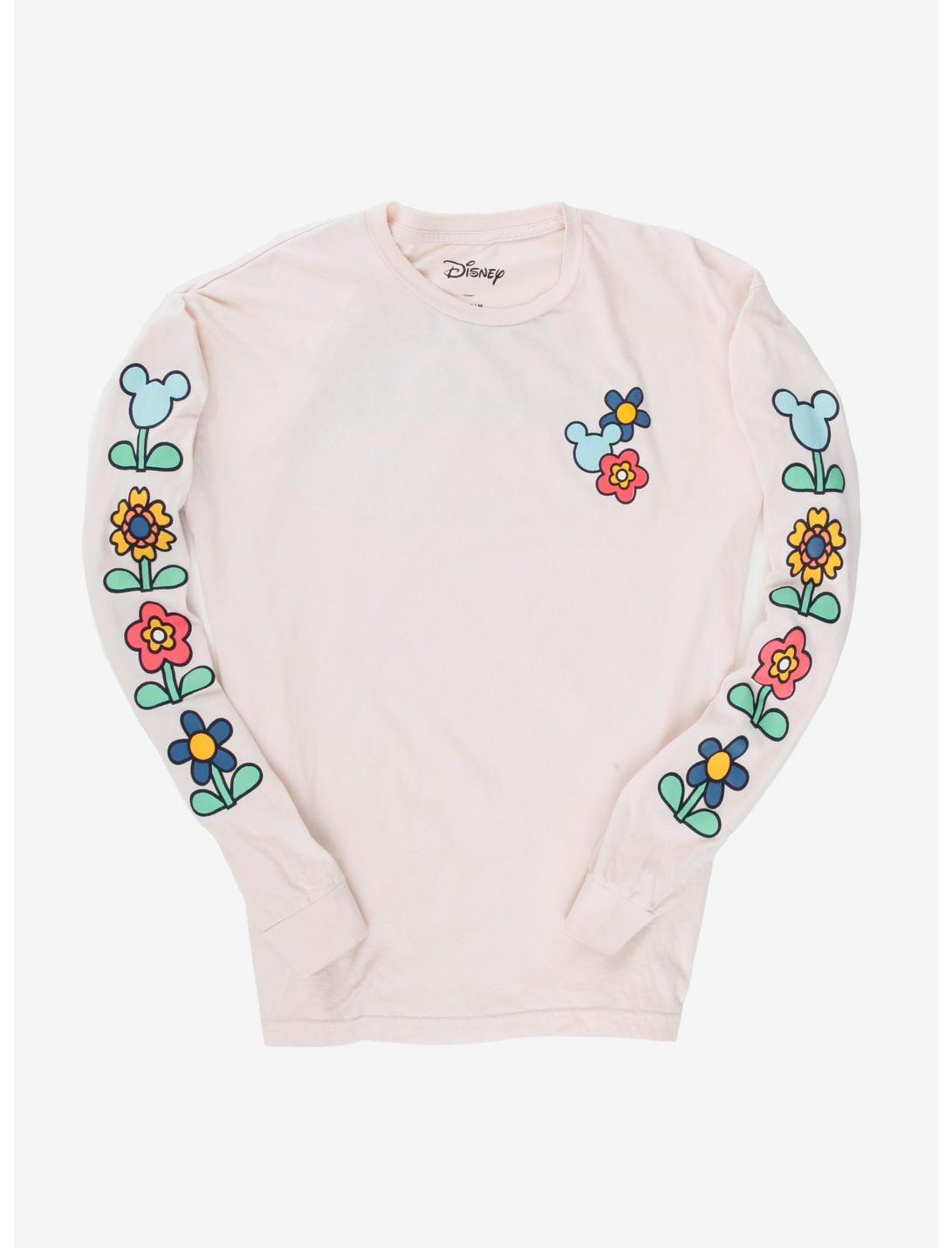 Disney Mickey Mouse Let Love Grow Women's Long Sleeve T-Shirt - BoxLunch Exclusive, MULTI, hi-res