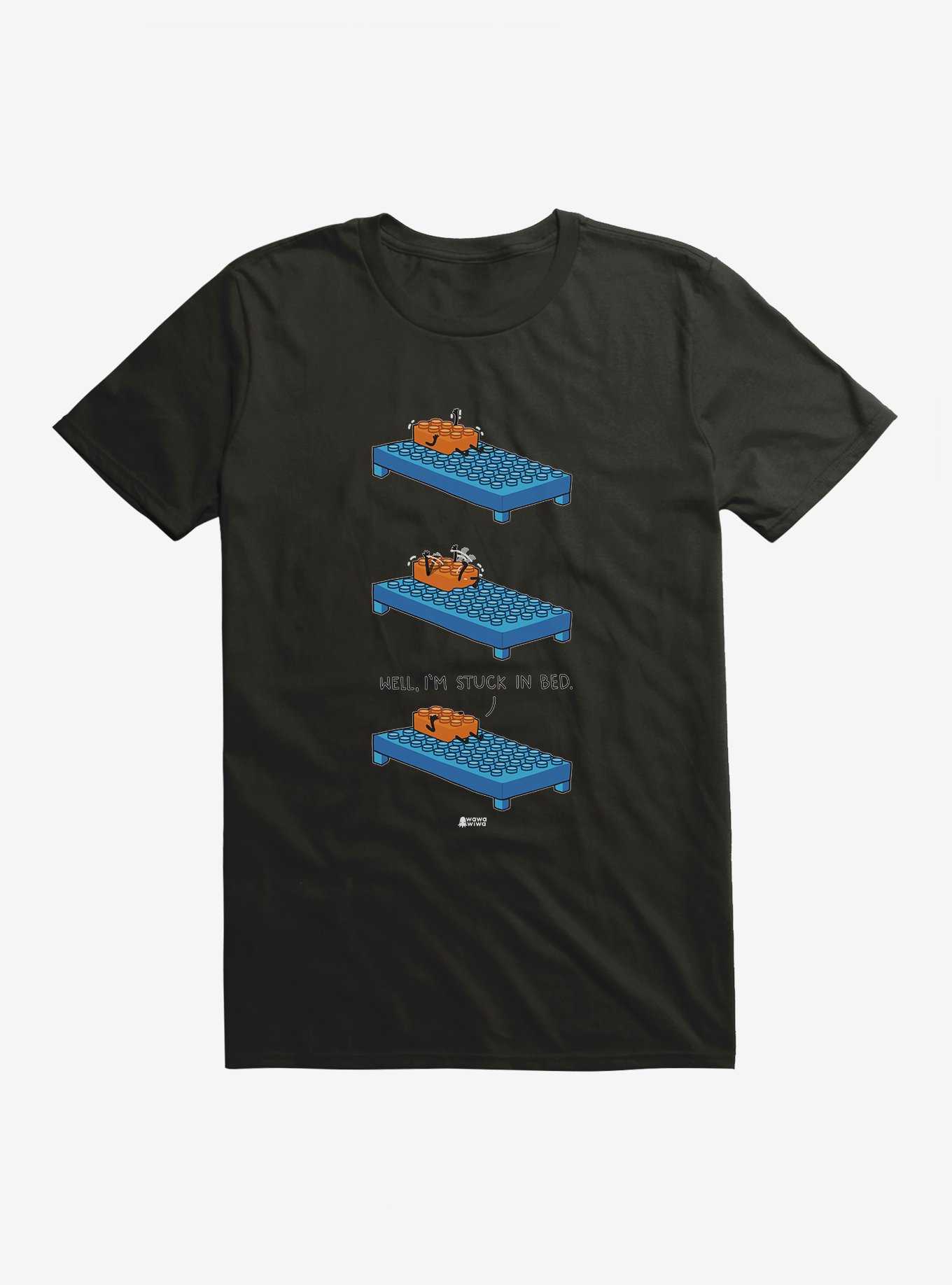 BL Creators: Wawawiwa Stuck In Bed T-Shirt, , hi-res