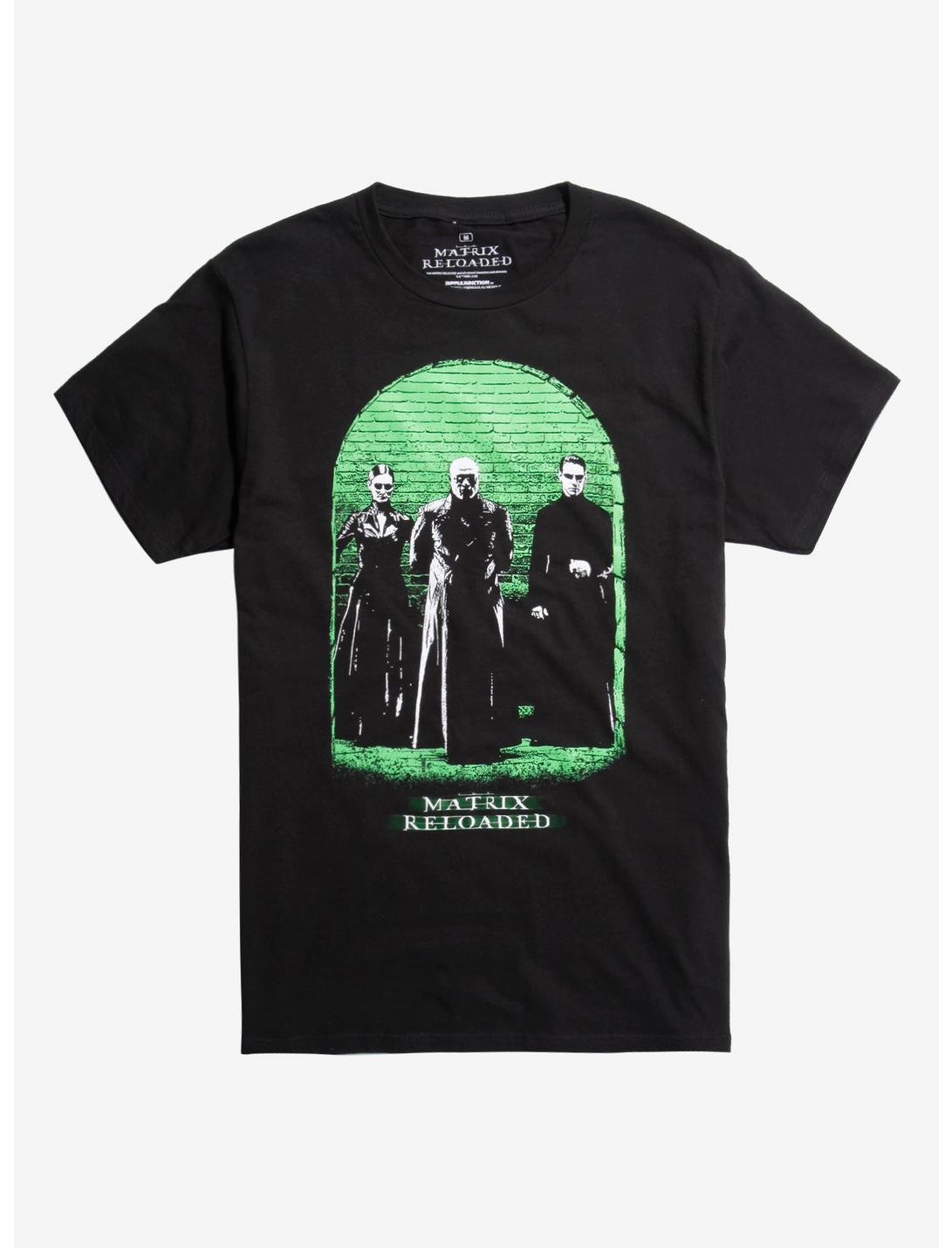 The Matrix Reloaded Trio Photo T-Shirt, BLACK, hi-res