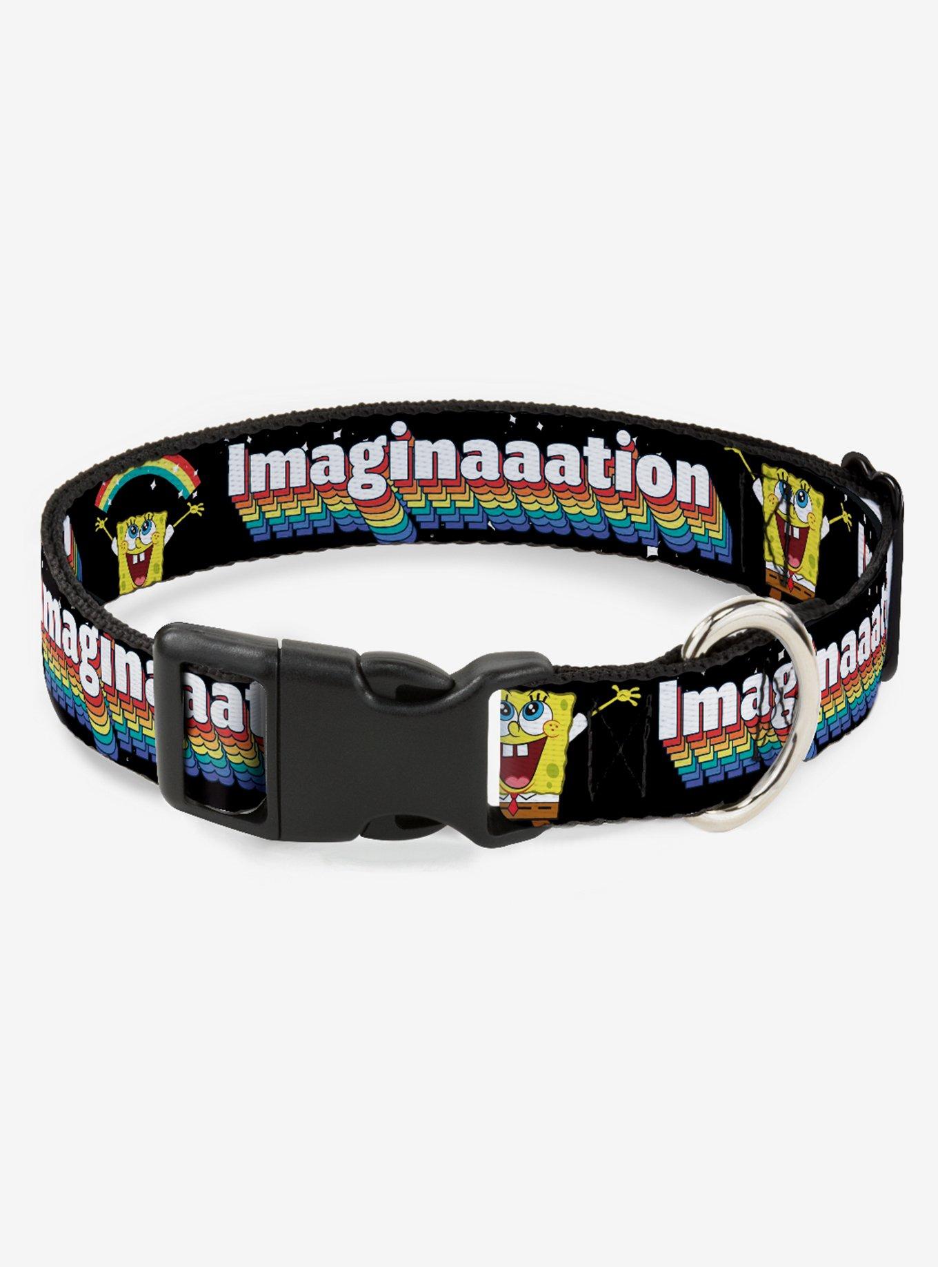 Buckle-Down SpongeBob SquarePants Rainbow Imagination Dog Collar, MULTI, hi-res