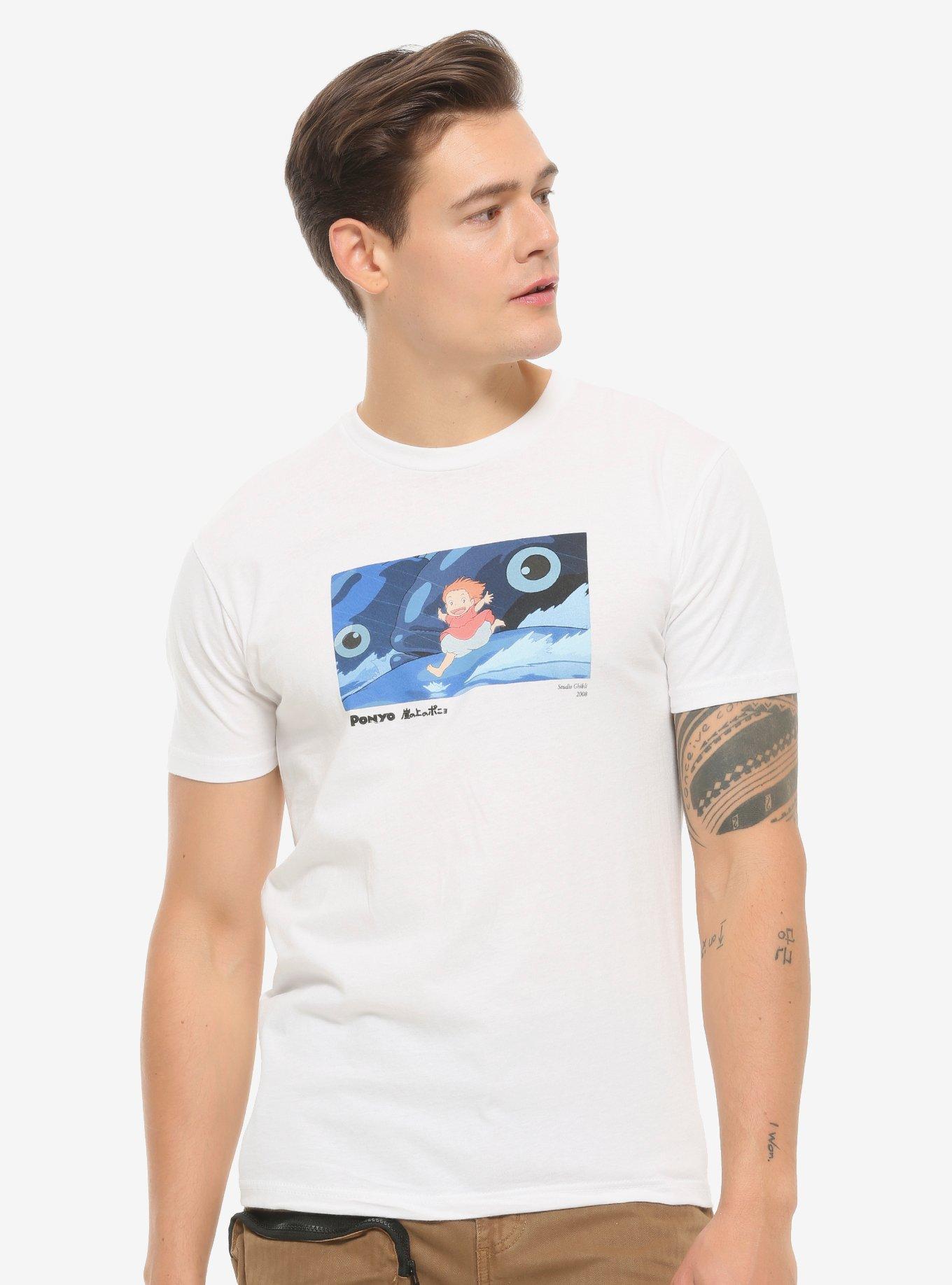 Studio Ghibli Ponyo Running on Water T-Shirt - BoxLunch Exclusive, WHITE, hi-res