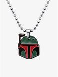 Star Wars Enamel Boba Fett Helmet Kids Pendant With Chain Necklace, , hi-res