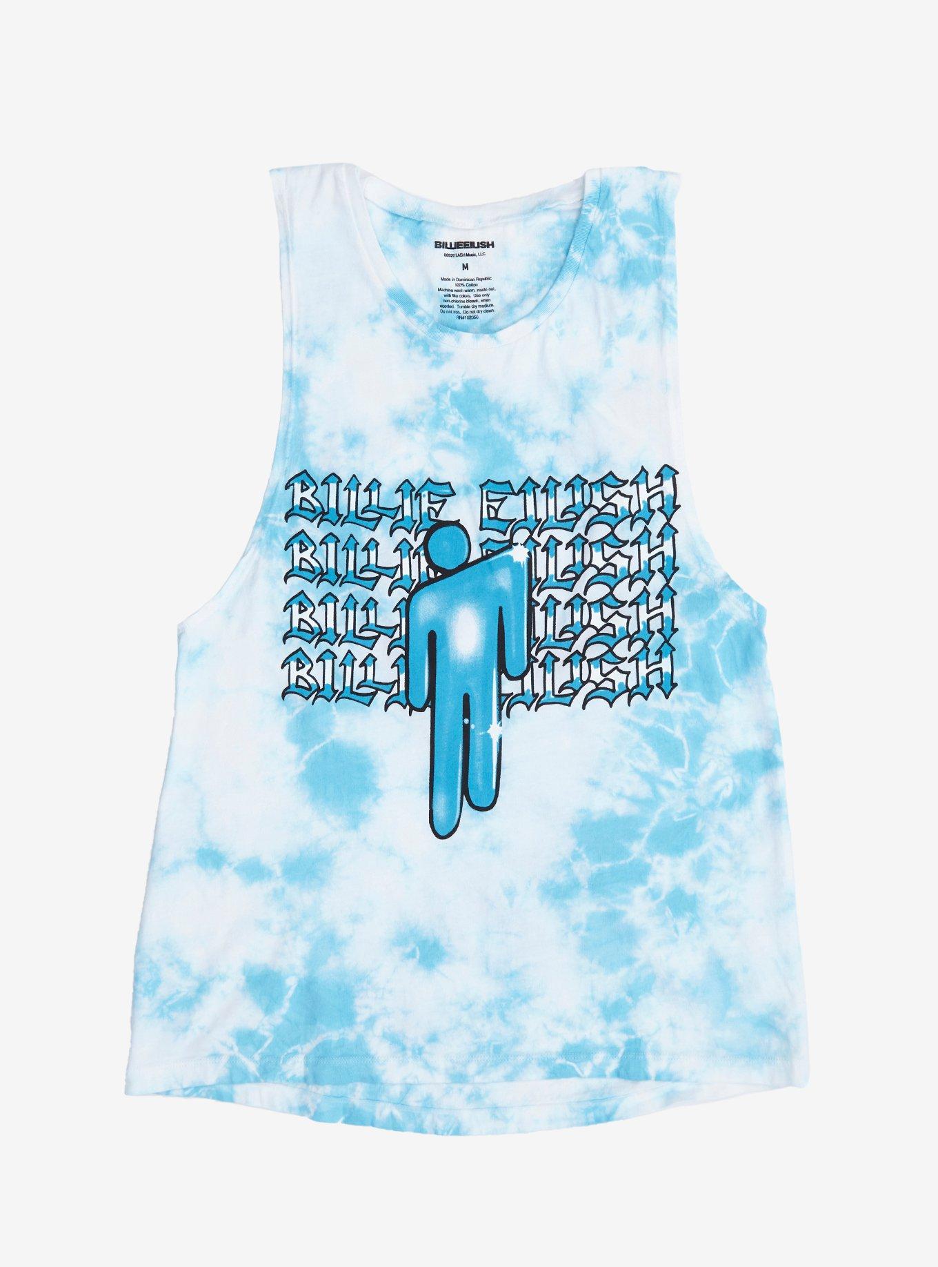 Billie Eilish Blohsh Tie-Dye Girls T-Shirt, BLUE, hi-res