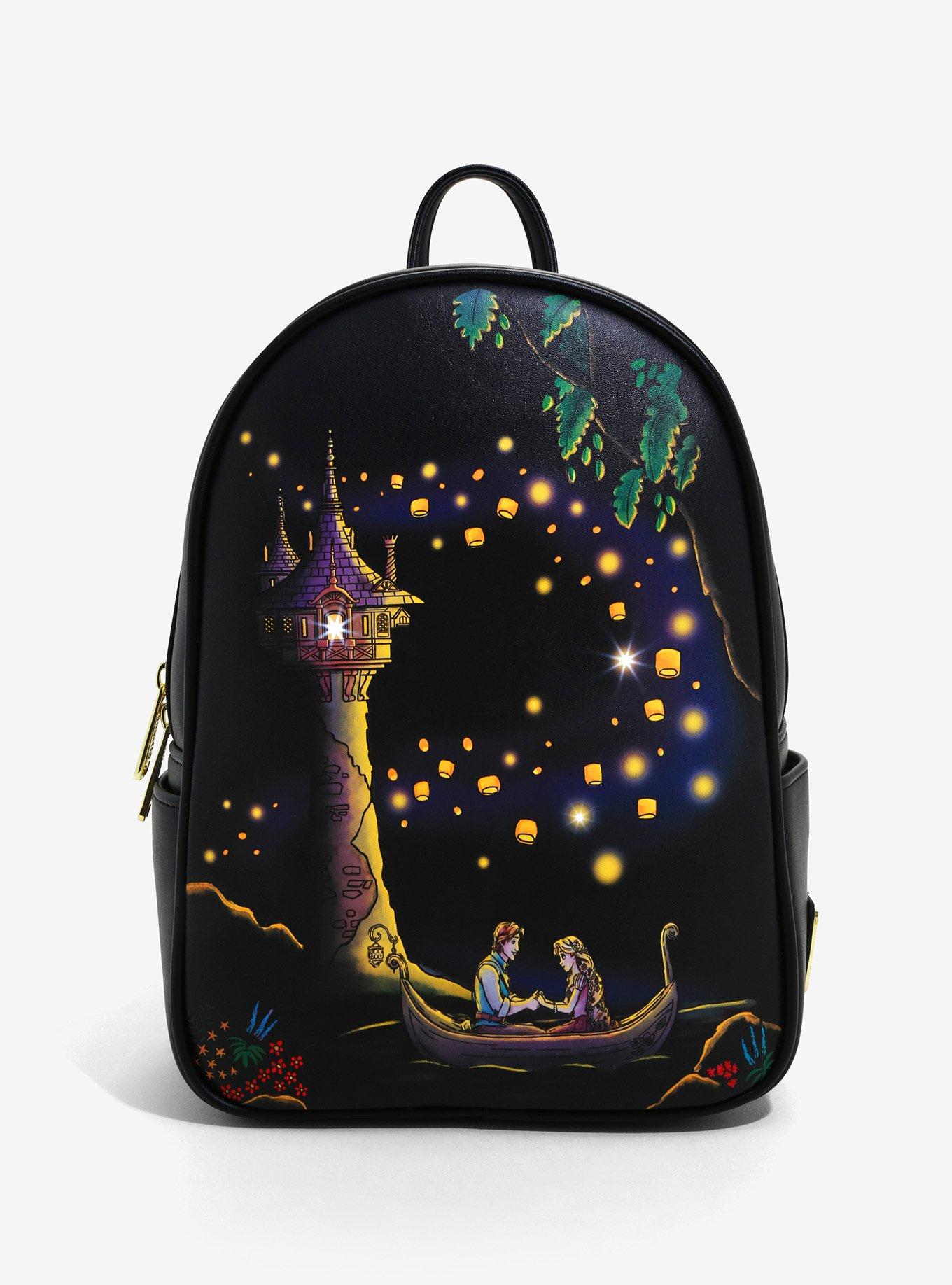 Loungefly x Disney Tangled Rapunzel Castle Glow in the Dark Mini Backpack 