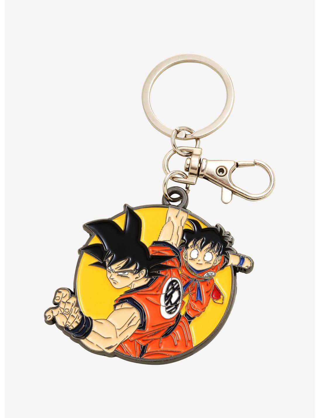 Dragon Ball Z Goku & Gohan Enamel Keychain - BoxLunch Exclusive, , hi-res