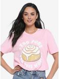 Cinnamon Roll Too Pure for This World Women's T-Shirt - BoxLunch Exclusive, CREAM, hi-res