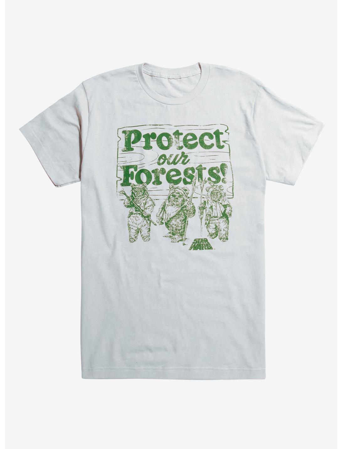 Star Wars Ewok Protect Our Forests T-Shirt, GREY, hi-res
