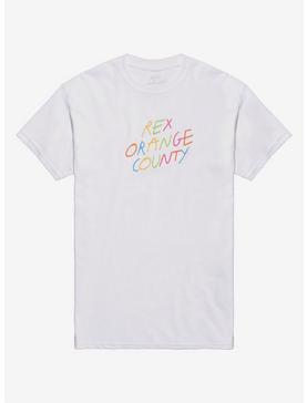 Rex Orange County Rainbow Handwriting T-Shirt, , hi-res