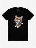 Cat & Bird T-Shirt By Alex Solis, BLACK, hi-res