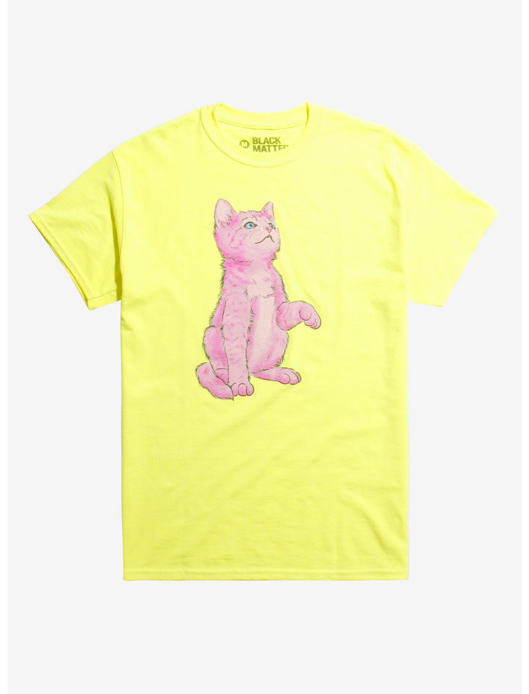 Baby Meow T-Shirt By Bad Girl Sad Girl, NEON YELLOW, hi-res