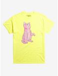 Baby Meow T-Shirt By Bad Girl Sad Girl, NEON YELLOW, hi-res