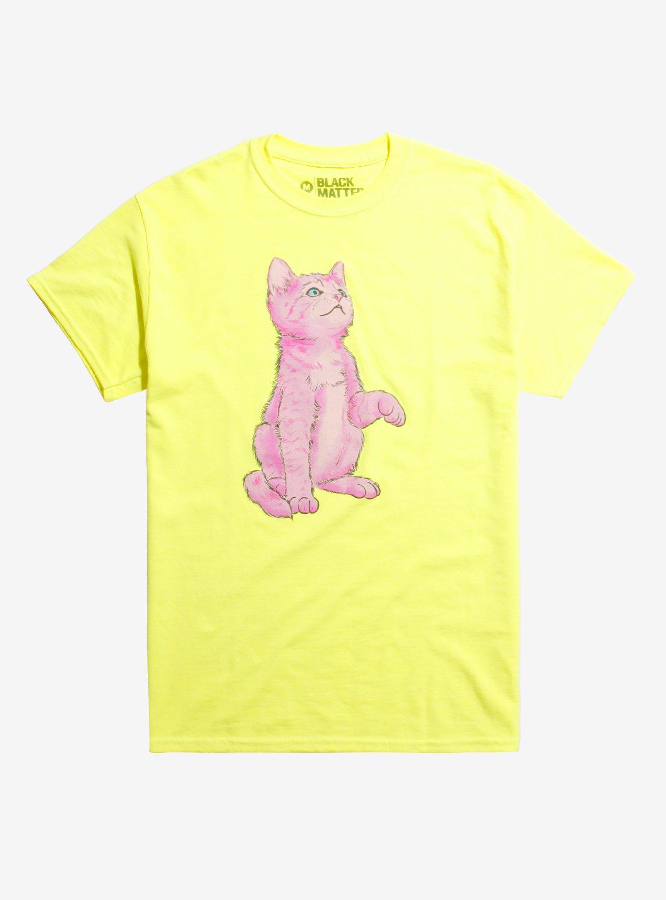 Baby Meow T-Shirt By Bad Girl Sad Girl, NEON YELLOW, hi-res