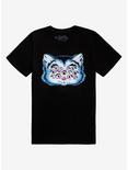 13 Eyed Cat T-Shirt By Craig Horky, BLACK, hi-res