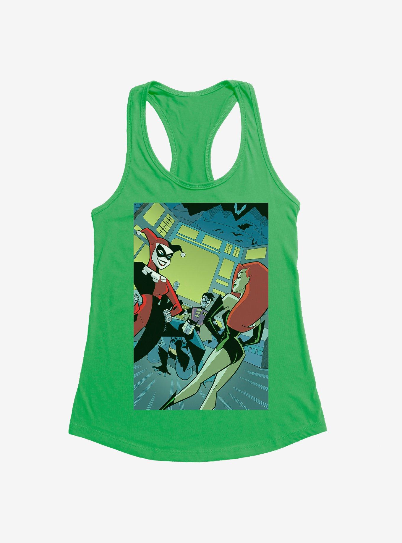 DC Comics Batman Harley Quinn Poison Ivy Classic Comic Art Girls Tank Hot Topic