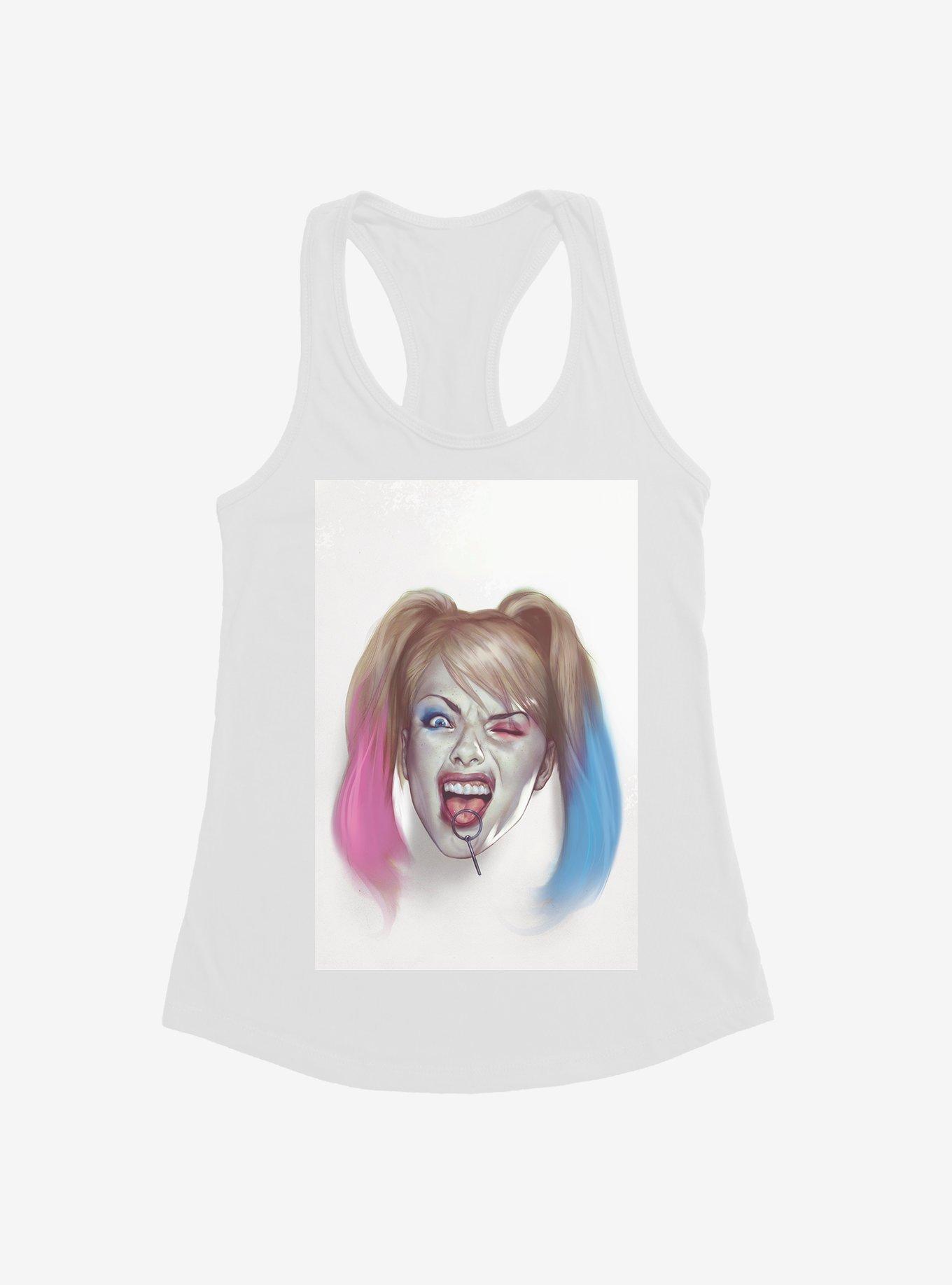 DC Comics Batman Harley Quinn Sketch Portrait Girls Tank, , hi-res