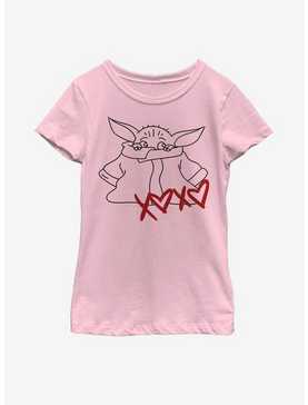 Star Wars The Mandalorian The Child XOXO Hearts Youth Girls T-Shirt, , hi-res