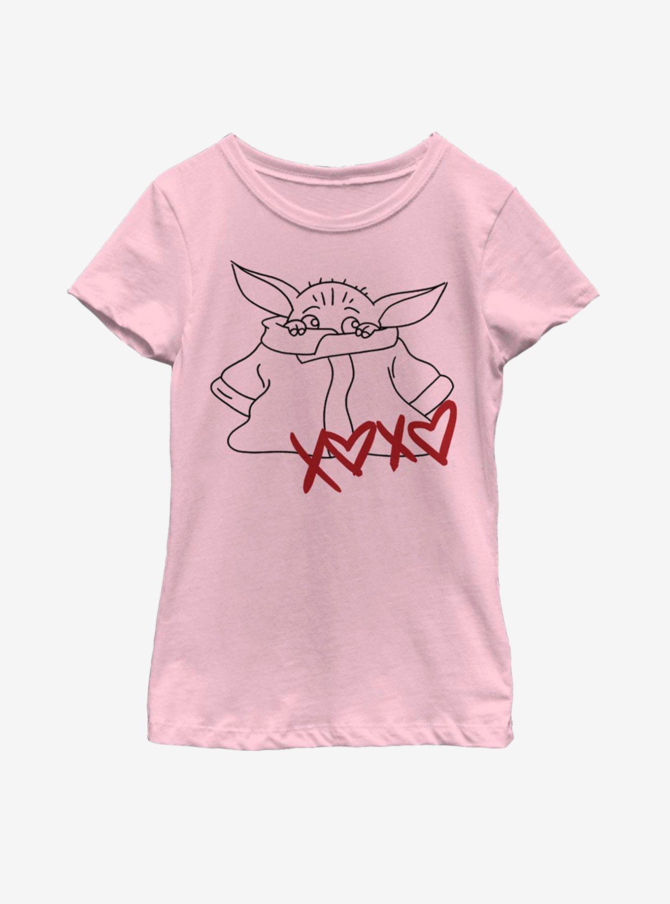 Star Wars The Mandalorian The Child XOXO Hearts Youth Girls T-Shirt, , hi-res