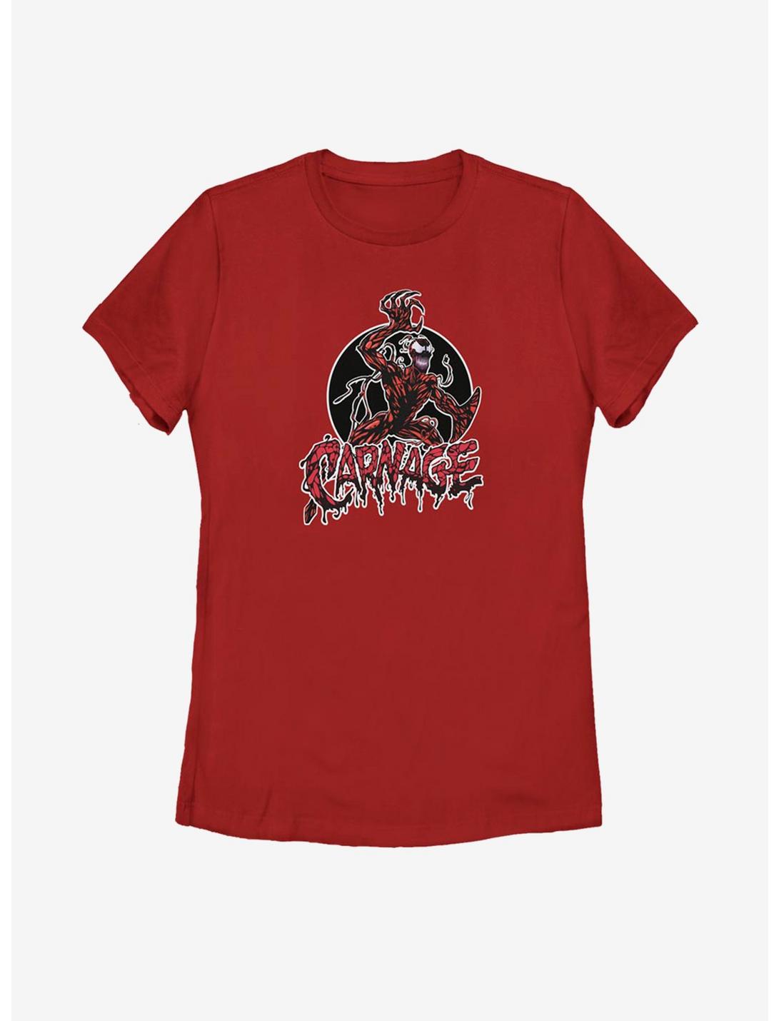 Marvel Carnage Wild Carnage Womens T-Shirt, RED, hi-res