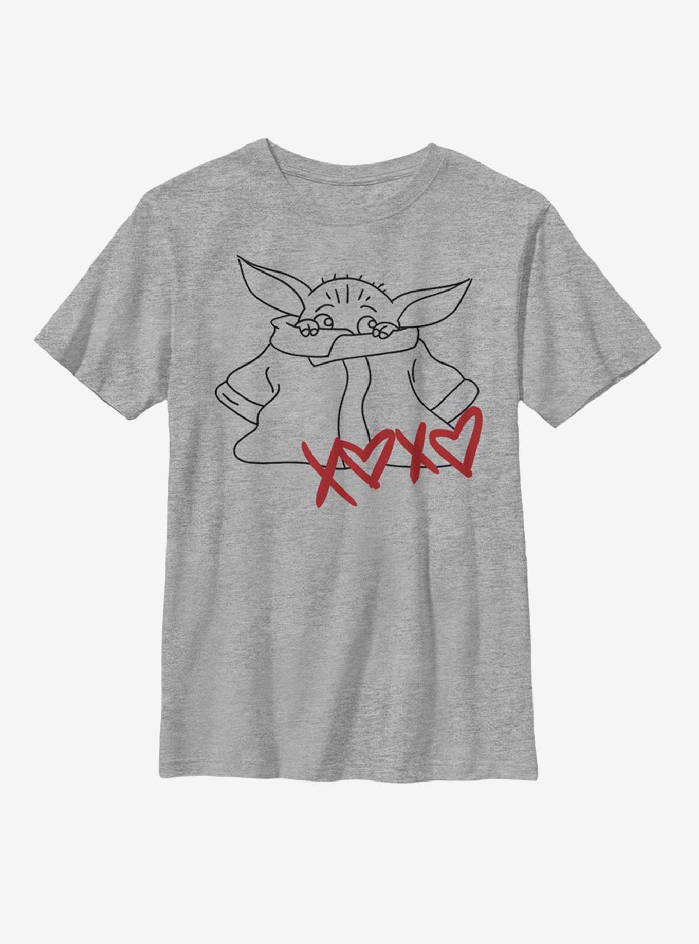 Star Wars The Mandalorian The Child XOXO Hearts Youth T-Shirt, , hi-res
