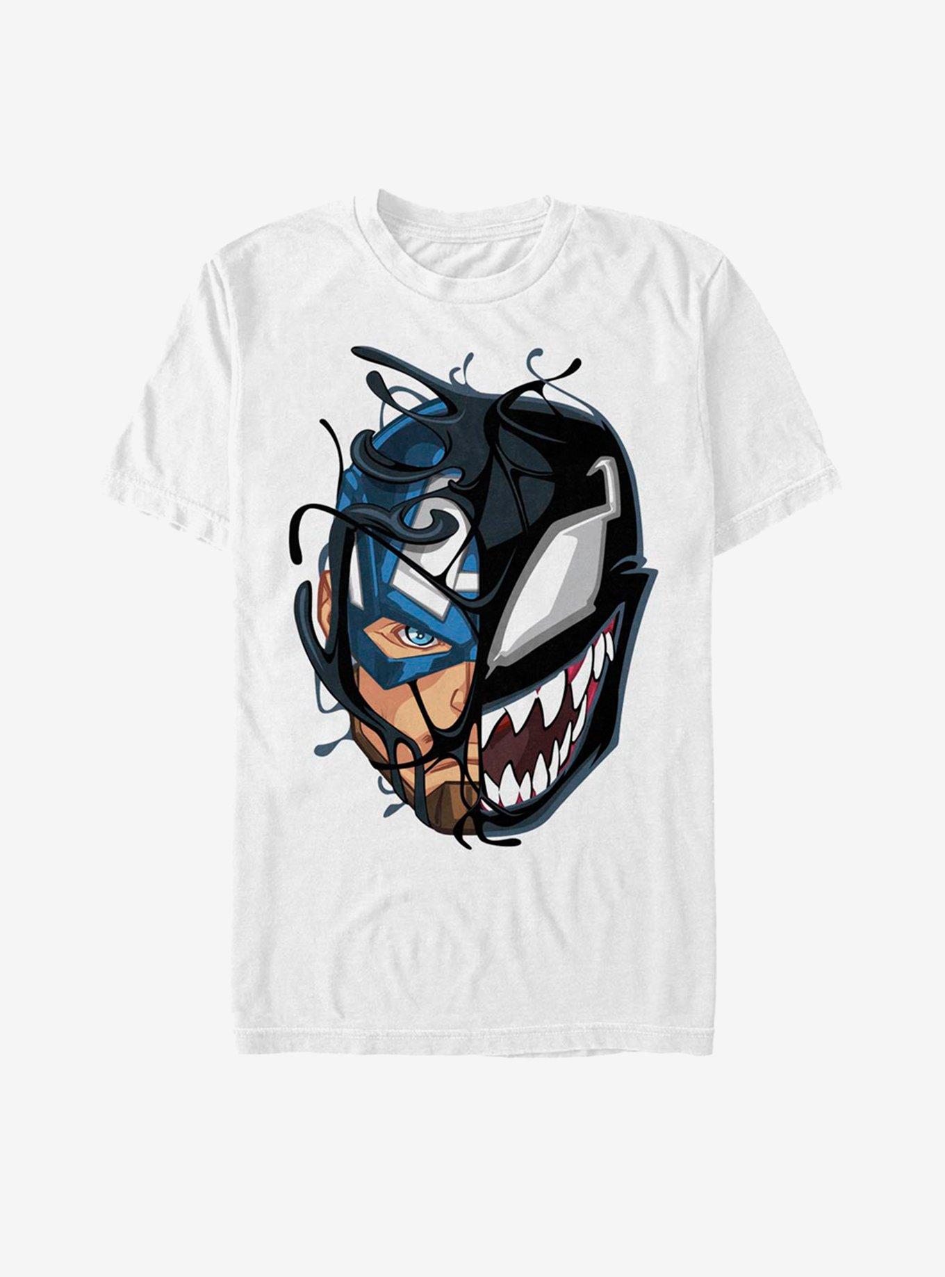Marvel Captain America Venomized Mask Takeover T-Shirt, , hi-res