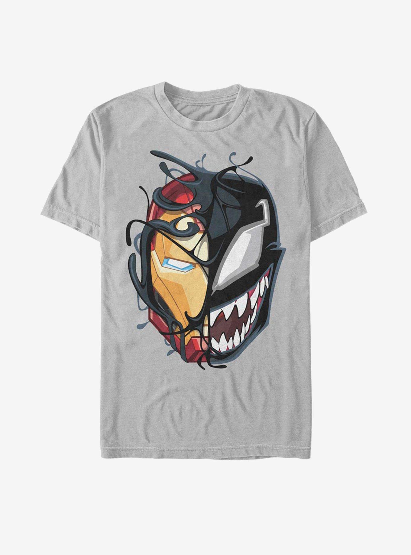 Marvel Iron Man Venomized Mask Takeover T-Shirt, , hi-res