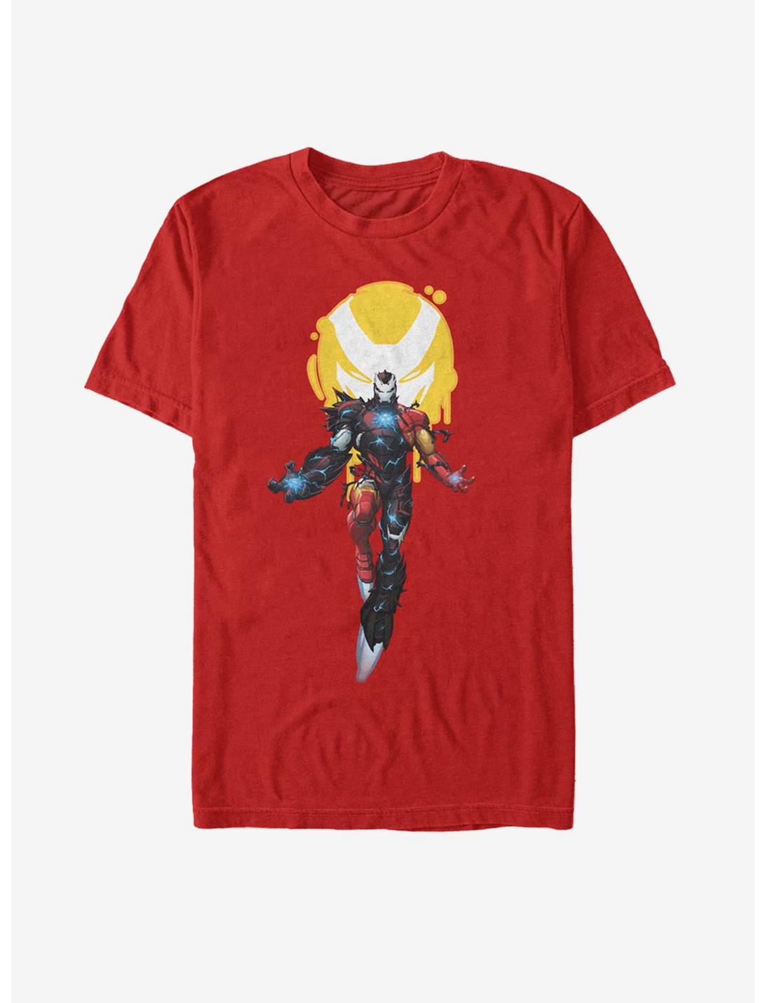 Marvel Iron Man Venomized Icon Takeover T-Shirt, RED, hi-res